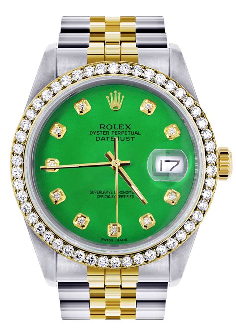 ladies Rolex datejust green face